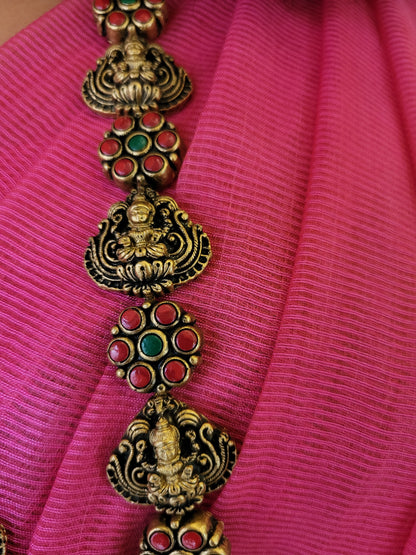 Lakshmi floral terracotta jewellery