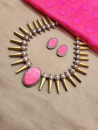 Spike Pink Terracotta Jewellery