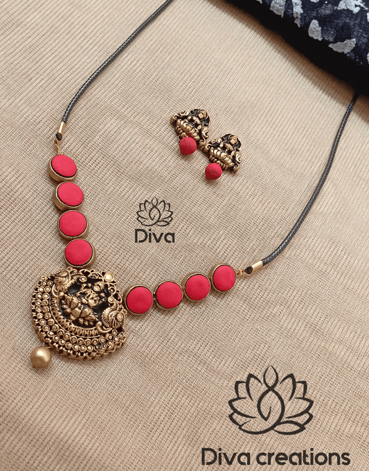 Red Button Lakshmi Terracotta Jewellery