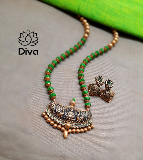 Ethnic Lakshmi Terracotta Jewellery