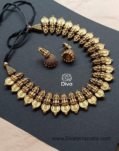 Antique Lakshmi coin necklace