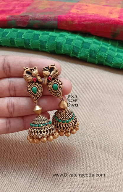 Nagas lakshmi set terracotta jewellery