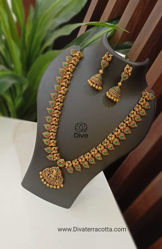 Nagas lakshmi terracotta jewellery