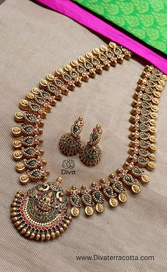 Bridal Lakshmi Haram Terracotta Jewellery DC17