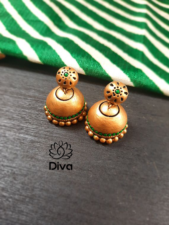 Golden Drop Terracotta Jewellery