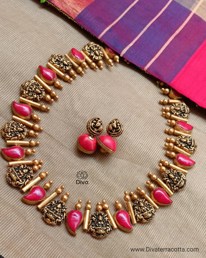 Signature mango red terracotta jewellery