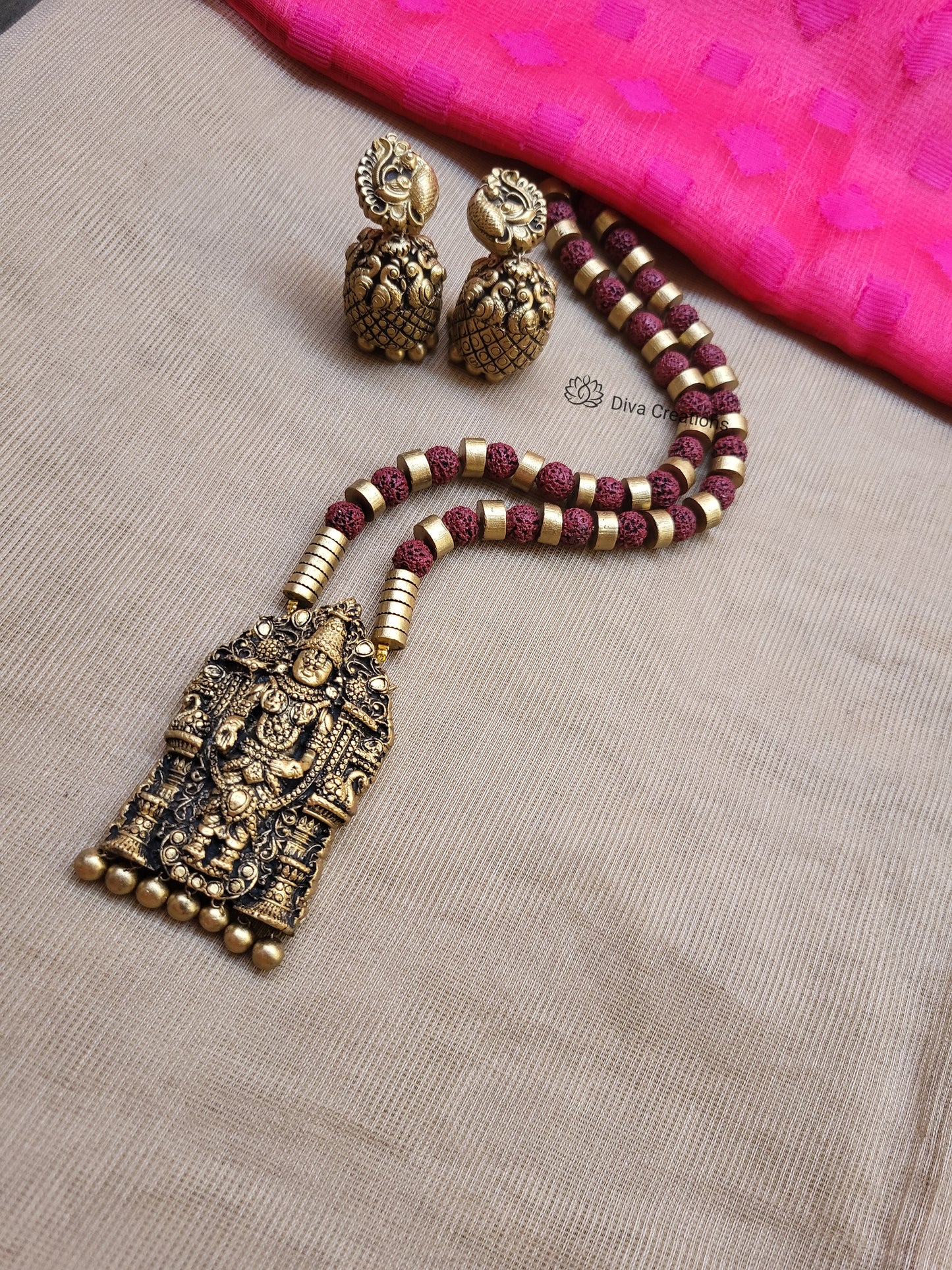 Venkatachalapathy terracotta jewellery