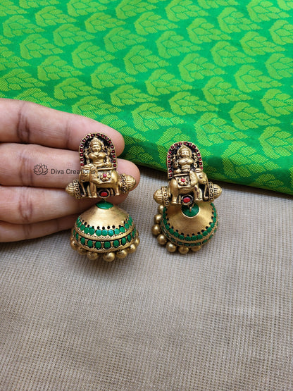 3 Row Divine Lakshmi tettacotta jewellery