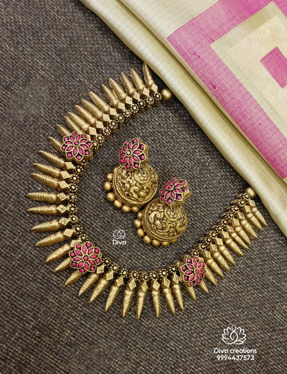 Jadau floral terracotta Jewellery