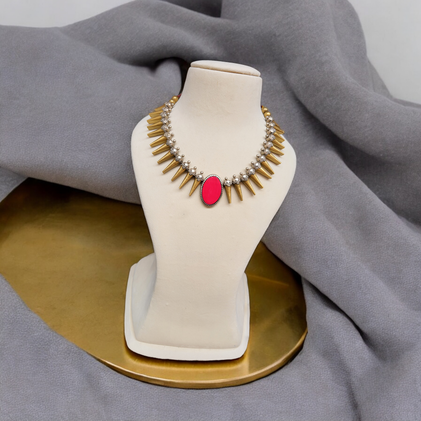 Spike Pink Terracotta Jewellery