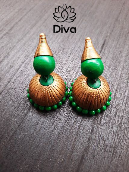 Tendrillar Drop Terracotta Jewellery