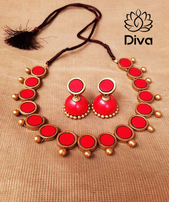 Yours Elegantly Terracotta Jewelry Set