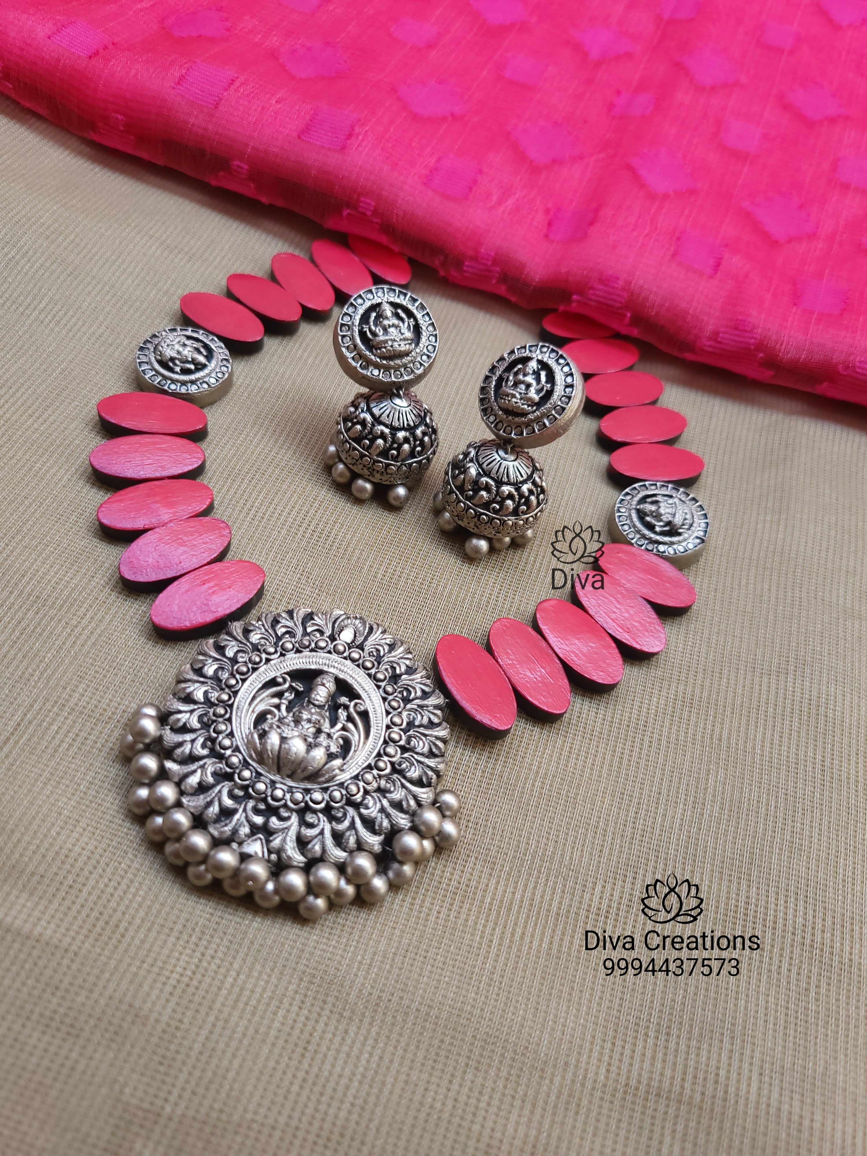 Pink on sale terracotta jewellery